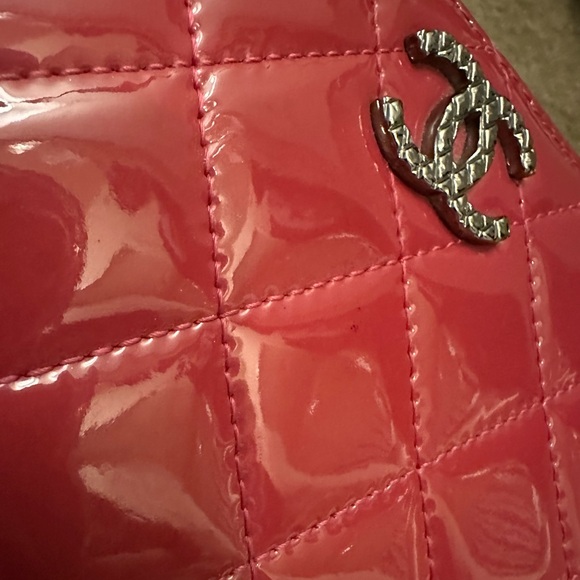 💯Authentic Chanel deep raspberry pink long wallet 💗💗 with authenticity cert. - Picture 11 of 15